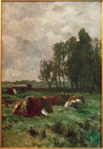 Vacas en el prado de Thomas Ludwig Herbst